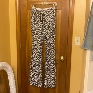 Nasty Gal Animal Sequin Flare Pants
